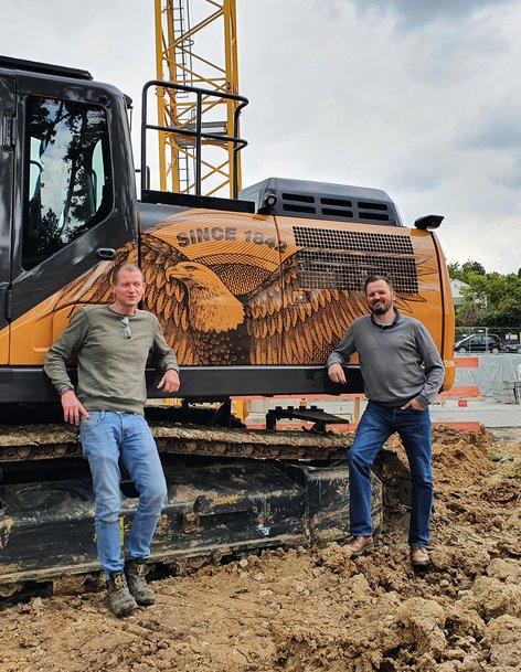 CASE CX Raupenbagger bei der Beiler GMBH 